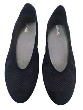 Allbirds Tree Breezers Knit Ballet Flats Comfort Shoes Women's 7.5 Black S1